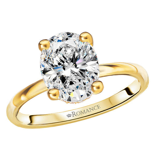 Diamond Hidden Halo Engagement Ring