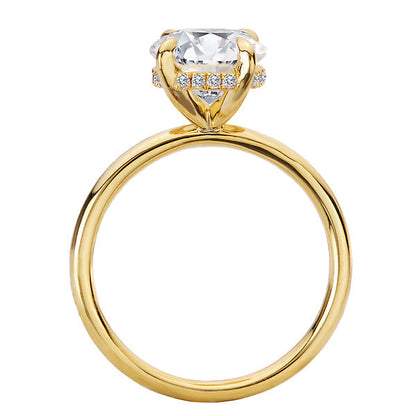 Diamond Hidden Halo Engagement Ring