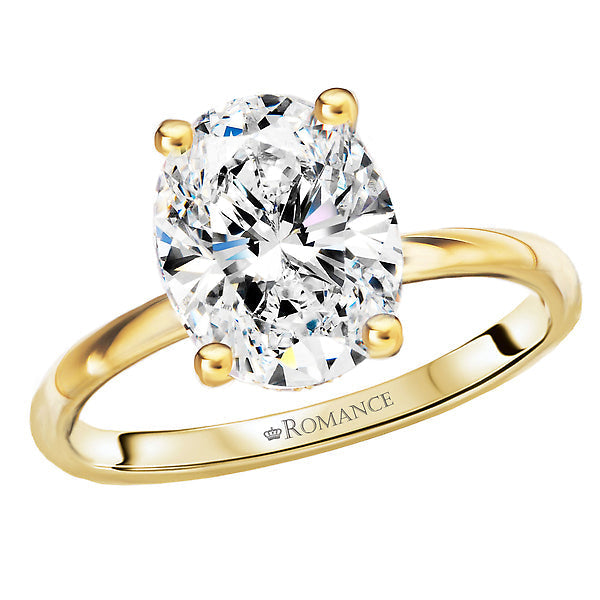 Diamond Hidden Halo Engagement Ring