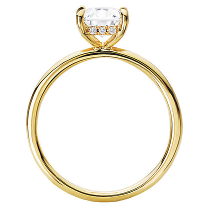 Diamond Hidden Halo Engagement Ring