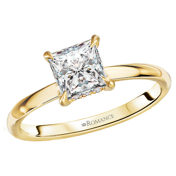 Diamond Hidden Halo Engagement Ring
