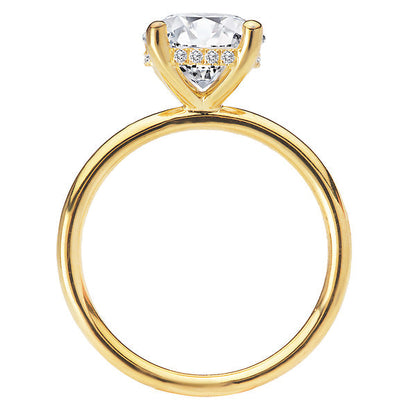 Diamond Hidden Halo Engagement Ring