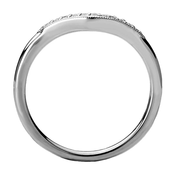 Curved Diamond Wedding Ring