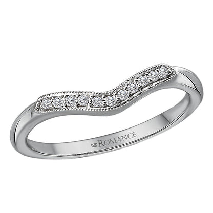 Curved Diamond Wedding Ring