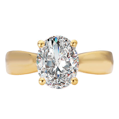 Diamond Semi-Mount Hidden Halo Engagement Ring