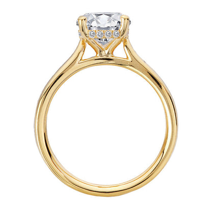 Diamond Semi-Mount Hidden Halo Engagement Ring