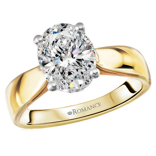Diamond Semi-Mount Hidden Halo Engagement Ring