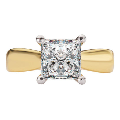 Diamond Semi-Mount Hidden Halo Engagement Ring
