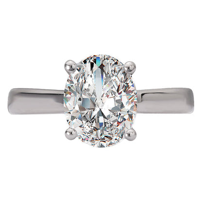 Hidden Halo Semi-Mount Diamond Engagement Ring