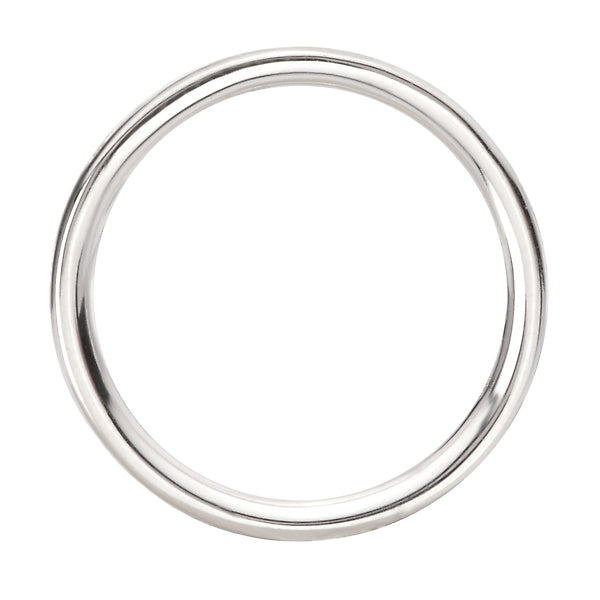 Baguette and Diamond Straight Front Wedding Band