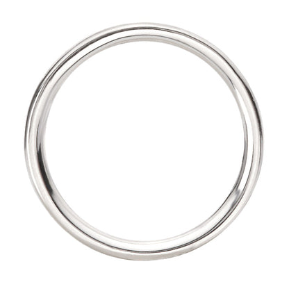 Baguette and Diamond Straight Front Wedding Band
