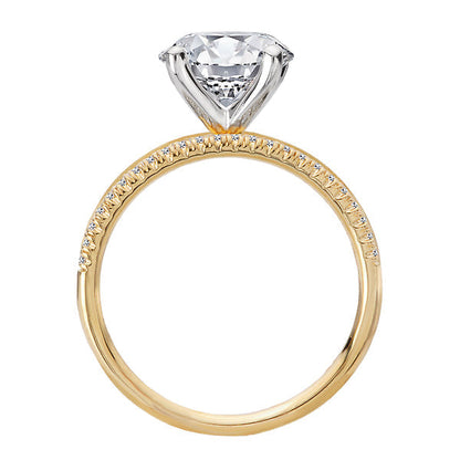 Split Shank Semi-Mount Diamond Engagement Ring
