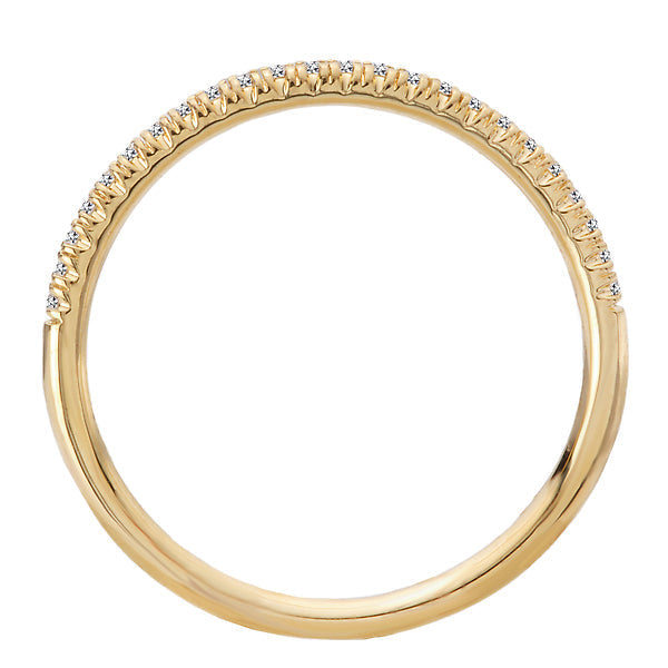 Straight Diamond Wedding Band