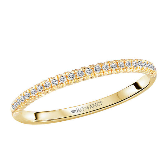 Straight Diamond Wedding Band