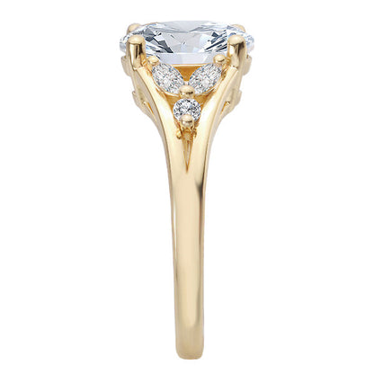 Split Shank Semi-Mount Diamond Engagement Ring