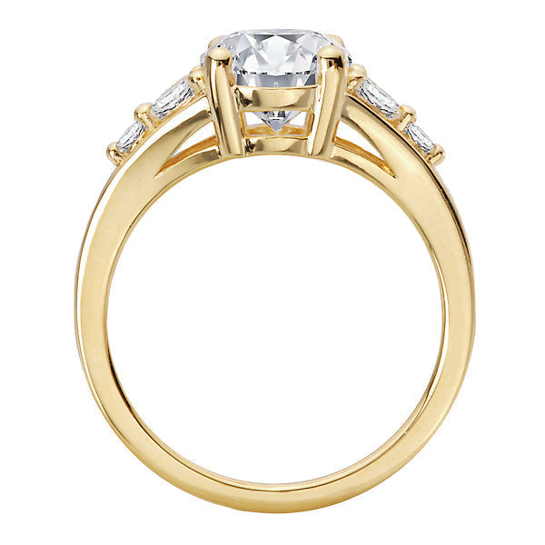 Split Shank Semi-Mount Diamond Engagement Ring