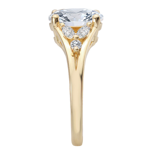 Split Shank Semi-Mount Lab Grown Diamond Engagement Ring