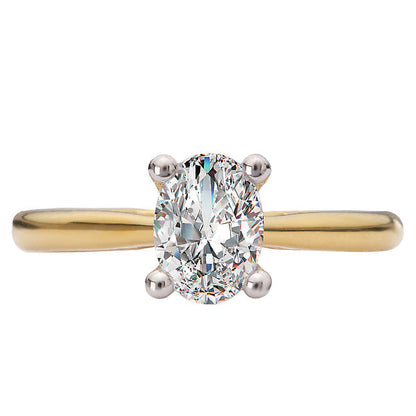 Hidden Halo Semi-Mount Diamond Engagement Ring