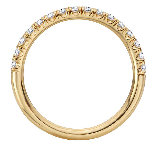 Straight Diamond Wedding Band