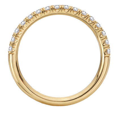 Straight Diamond Wedding Band