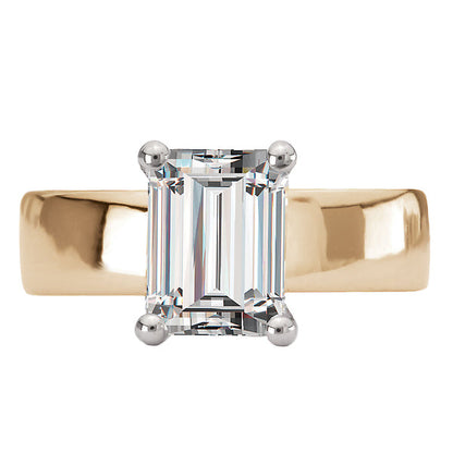 Bold Band Semi-Mount Diamond Engagement Ring