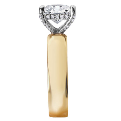Bold Band Semi-Mount Diamond Engagement Ring