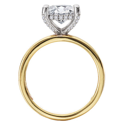Bold Band Semi-Mount Diamond Engagement Ring