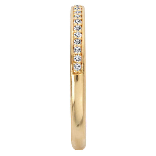 Straight Diamond Wedding Band