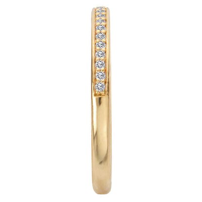 Straight Diamond Wedding Band