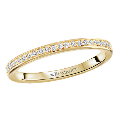 Straight Diamond Wedding Band
