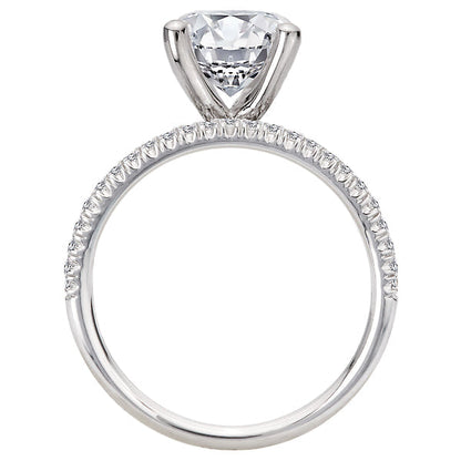 Split Row Semi-Mount Engagement Ring