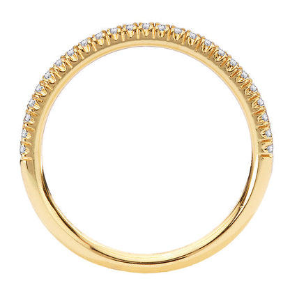 Straight Front Diamond Wedding Band