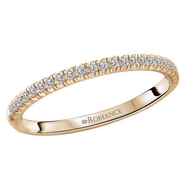 Straight Front Diamond Wedding Band