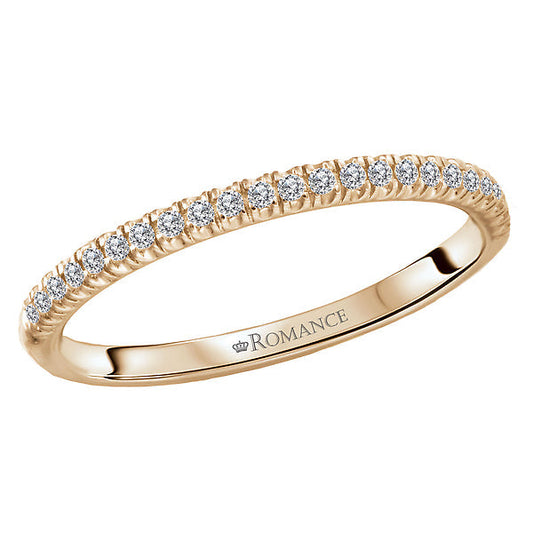 Straight Front Diamond Wedding Band