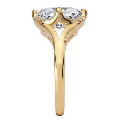 Semi-Mount Diamond Halo Engagement Ring