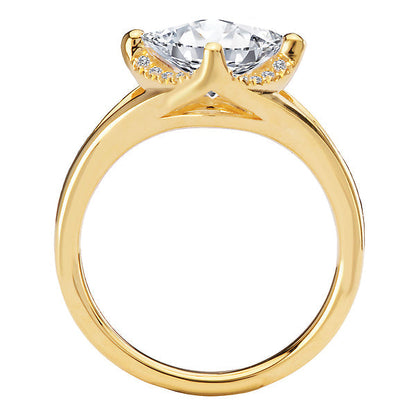 Semi-Mount Diamond Halo Engagement Ring