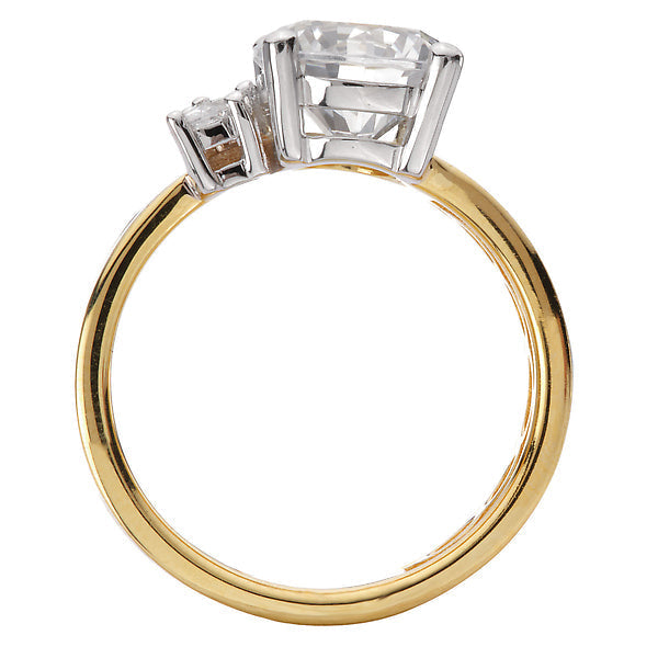Bold Shank Semi-Mount Diamond Engagement Ring