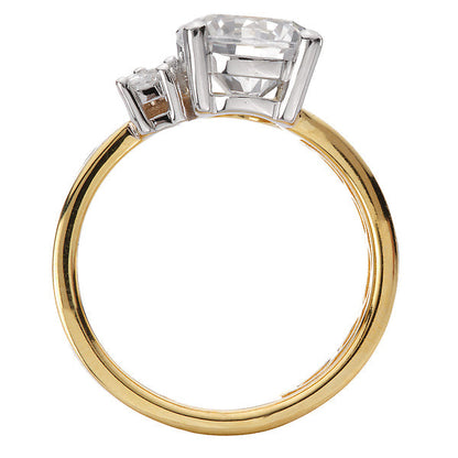 Bold Shank Semi-Mount Diamond Engagement Ring