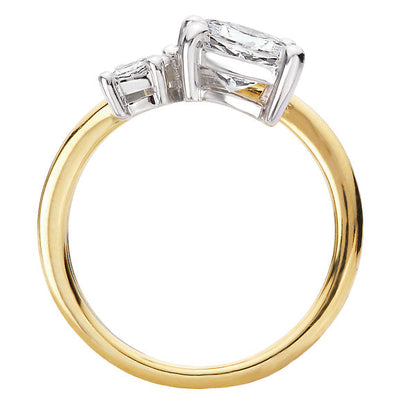 Half Split-Shank Semi-Mount Diamond Engagement Ring