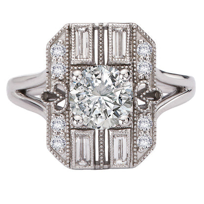 Semi-Mount Diamond Engagement Ring