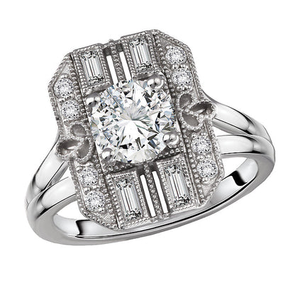 Semi-Mount Diamond Engagement Ring