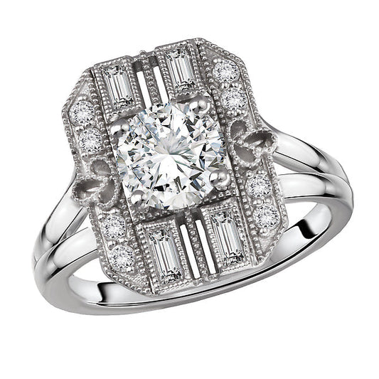 Semi-Mount Diamond Engagement Ring