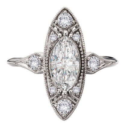 Vintage Styled Semi-Mount Engagement Ring