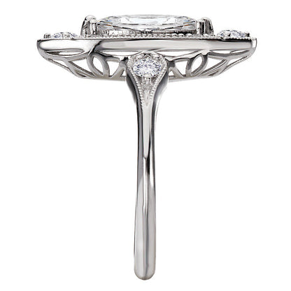 Vintage Styled Semi-Mount Engagement Ring