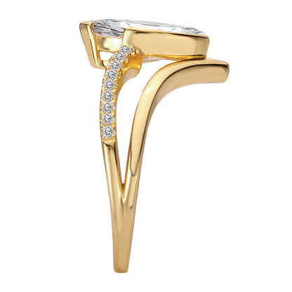 Split Shank Semi-Mount Diamond Engagement Ring