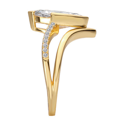 Split Shank Semi-Mount Diamond Engagement Ring