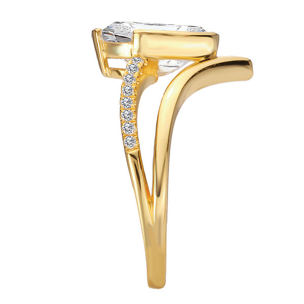 Split Shank Semi-Mount Diamond Engagement Ring