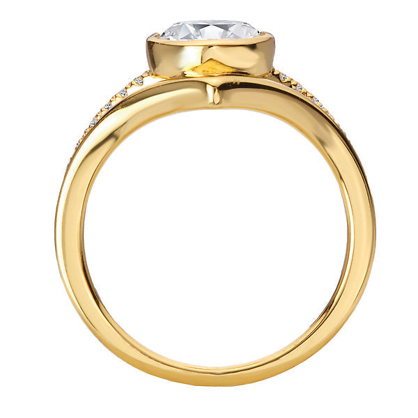 Split Shank Semi-Mount Diamond Engagement Ring