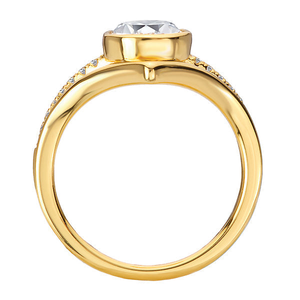 Split Shank Semi-Mount Diamond Engagement Ring