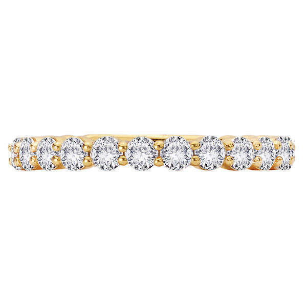 Straight Front Diamond Wedding Band